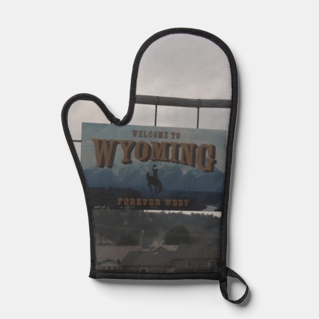 Willkommen in Wyoming Ofenhandschuh (Vorderseite)