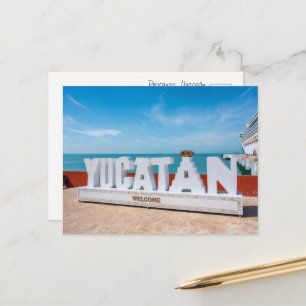 Willkommen in Yucatán Postkarte