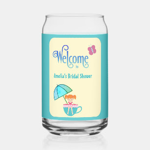 Willkommen Individuelle Name Brautparty Teacup But Dosenglas