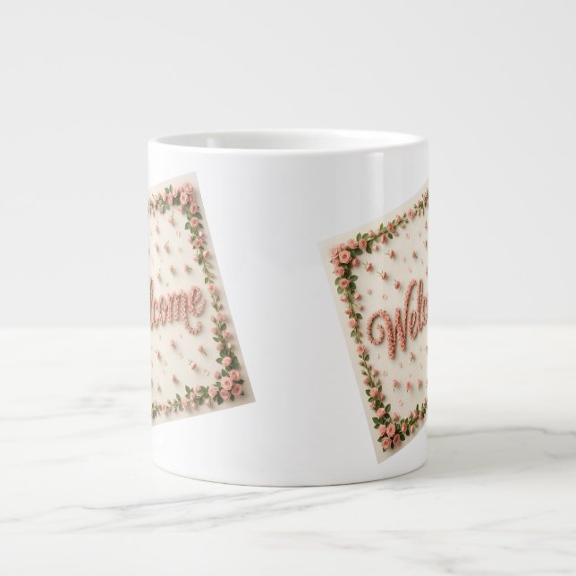 Willkommen Jumbo-Tasse (Vorderseite)