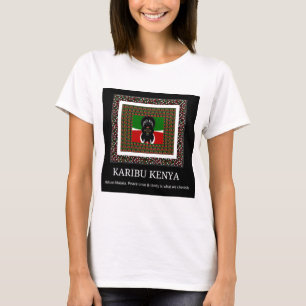 Willkommen Kenia: Lebendige Nationalflaggenfarben  T-Shirt