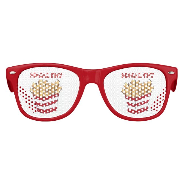 Willkommen Kleine Fry French Fries Feinschmecker B Partybrille (Vorderseite)