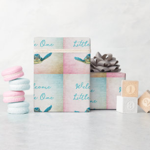 Willkommen kleine Meeresschildkröte Geschenkpapier
