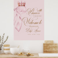 Willkommen kleine Prinzessin Baby Shower