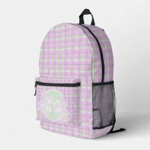 Willkommen kleine Schätze-Süße rosa Schleife Winde Bedruckter Rucksack