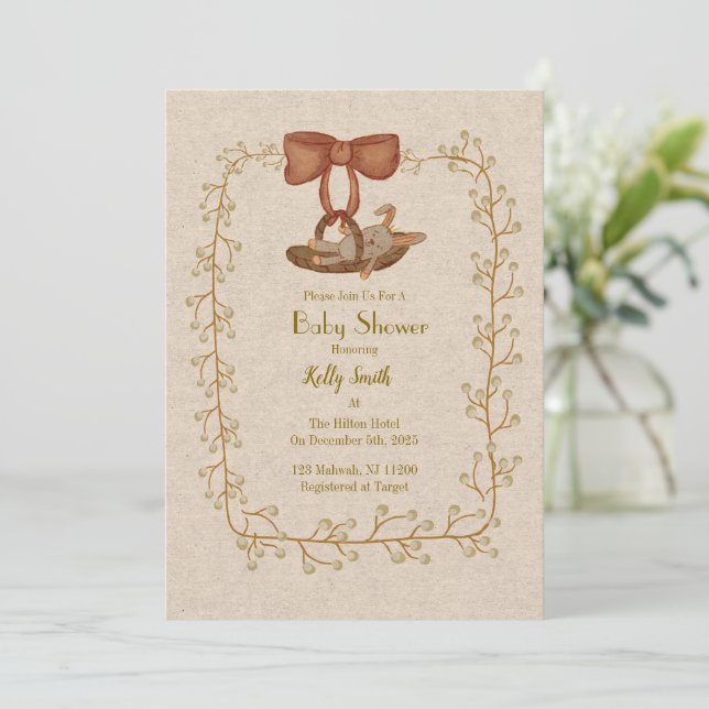 Willkommen, Kleiner Einladung (Stehend Vorderseite)