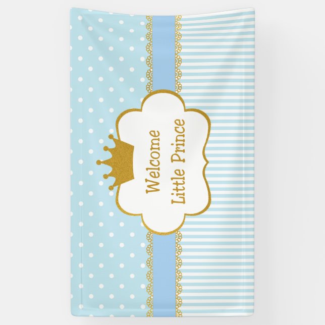 Willkommen Kleiner Prinz- Baby Banner (Vertikal)