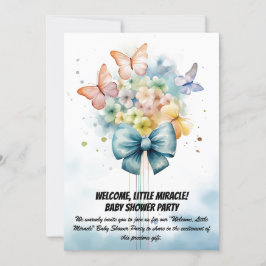 Willkommen, kleines Wunder! - Baby Shower Party In Einladung