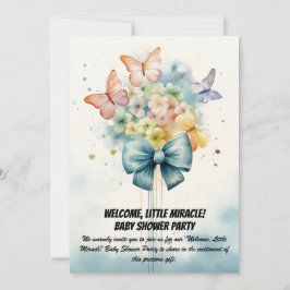 Willkommen, kleines Wunder! - Baby Shower Party In Einladung