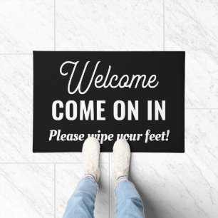 Willkommen kommen in Custom Outdoor Rug Fußmatte