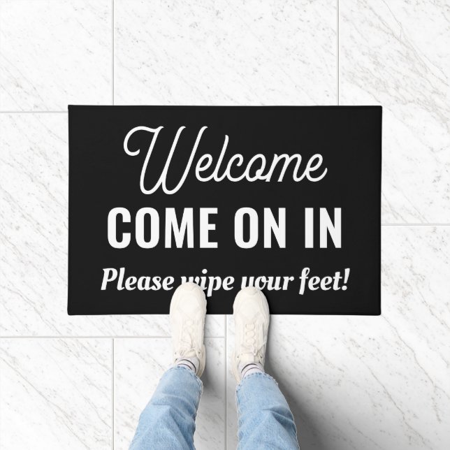 Willkommen kommen in Custom Outdoor Rug Fußmatte (Indoor)