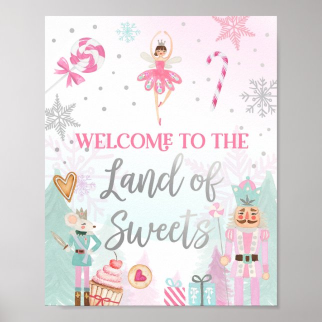 Willkommen Land der Süßigkeiten Nutcracker Balleri Poster (Vorne)