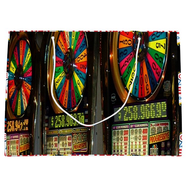 Willkommen Las Vegas-Zeichen Große Geschenktüte (Vorderseite)