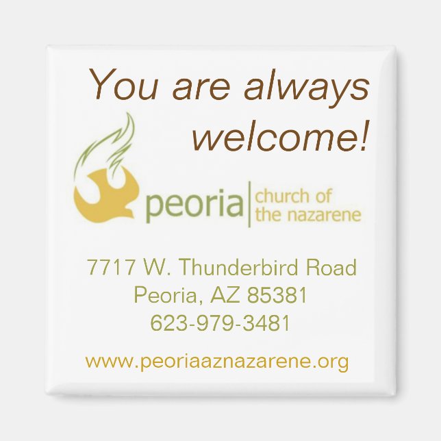 Willkommen-Magnet Magnet (Vorne)