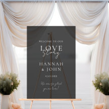 Willkommen! Modern, kalligrafisch, Hochzeit
