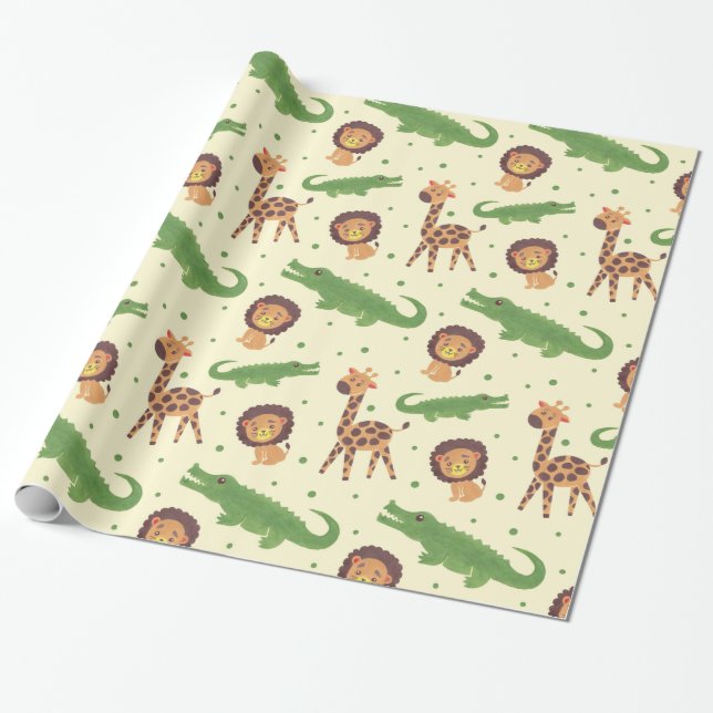 Willkommen nach Afrika Geschenkpapier (Ungerollt)