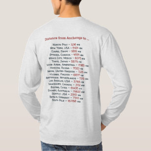 Willkommen nach Alaska. Anchorage - Farblogo T-Shirt