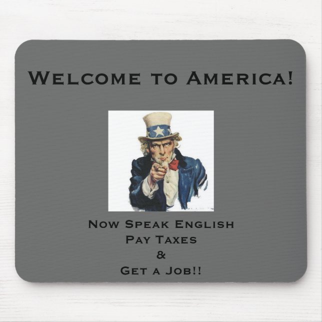 Willkommen nach Amerika! Mousepad (Vorne)
