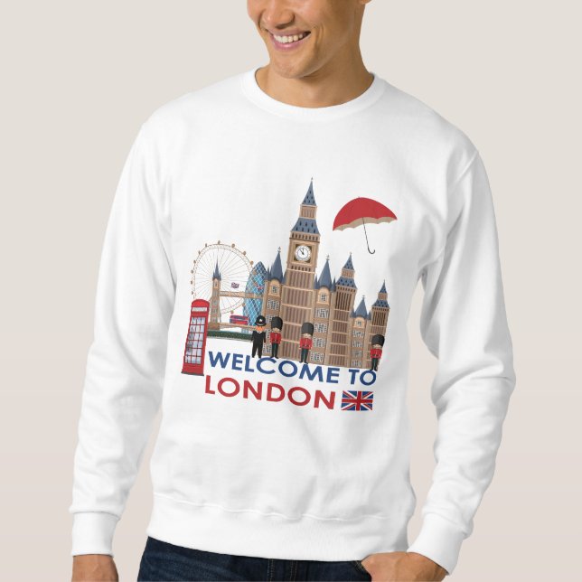 Willkommen nach London Sweatshirt (Vorderseite)