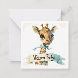 Willkommen Neue Baby-Card Mitteilungskarte