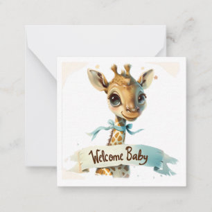 Willkommen Neue Baby-Card Mitteilungskarte