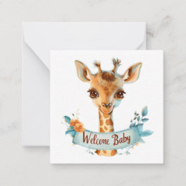 Willkommen Neue Baby-Card Mitteilungskarte