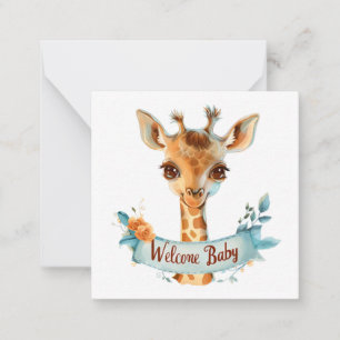 Willkommen Neue Baby-Card Mitteilungskarte
