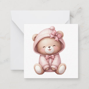 Willkommen Neue Baby Girl Card Mitteilungskarte