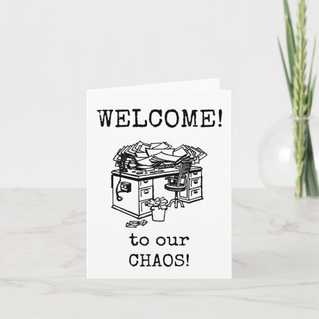 Willkommen neuer Mitarbeiter, Team Card Dankeskarte (Vorderseite)