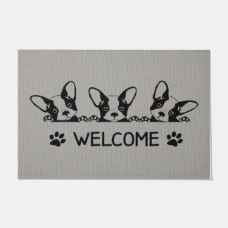 Willkommen Niedlicher Hund Doormat, liebliches Tie Fußmatte