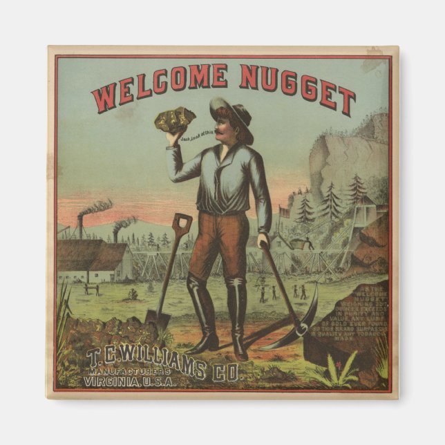 Willkommen Nugget-1904 Magnet (Vorne)