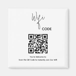 Willkommen QR-Code-Scan zur Verbindung von WiFi Magnet