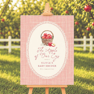 Willkommen Schild für Apple Of Our Eye Baby Shower