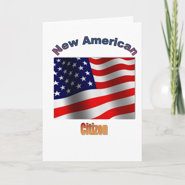 Willkommen Sie im Jahr 2022 New American Citizen Karte (Vorderseite)