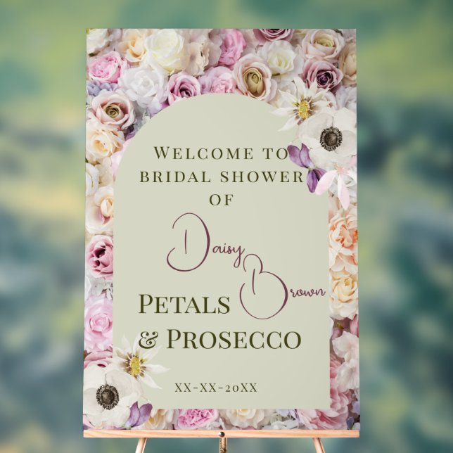 Willkommen Sign Honey Floral Arch Summer Bridal Sh Acrylschild (Neutral)