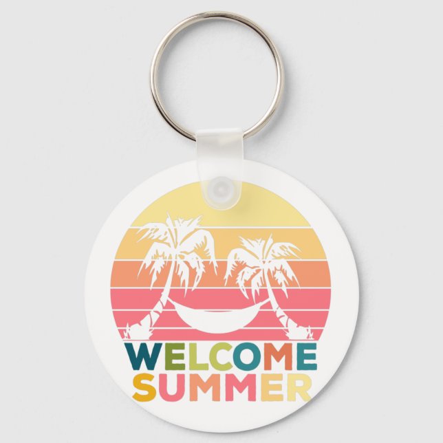 WILLKOMMEN SOMMER SCHLÜSSELANHÄNGER (Vorderseite)