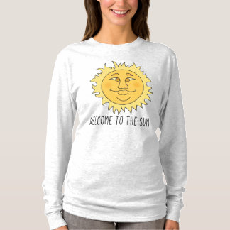 Willkommen Sonnens Frauen Basic Langarm T-Shirt