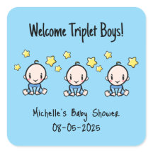 Willkommen Triplet Boys, Custom Triplet Babys!