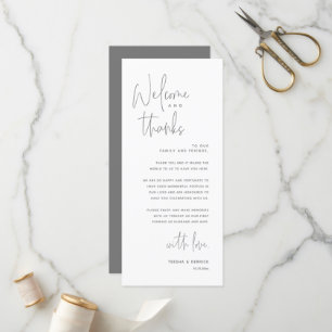 Willkommen und Danke, Platzierung Einstellungen Da Programm