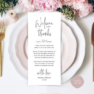 Willkommen und Danke, Platzierung Einstellungen Da Programm