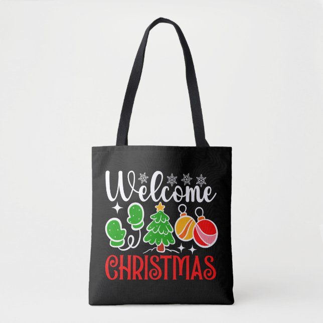 Willkommen Weihnachten-63758 Tasche (Vorderseite)