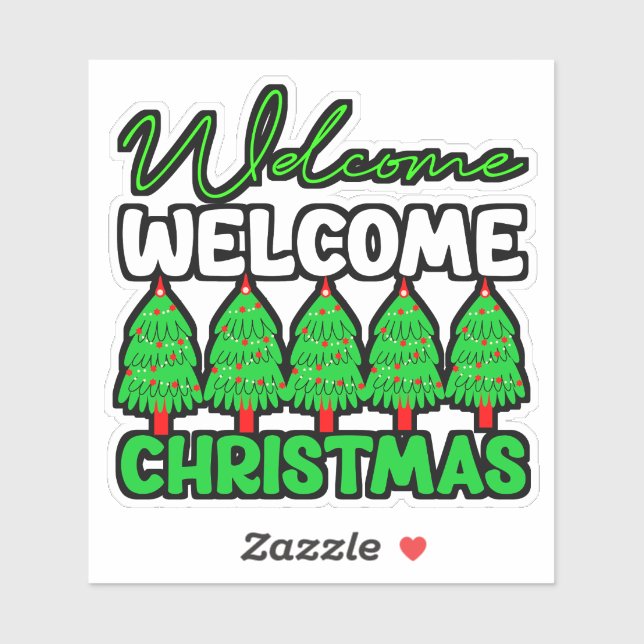 Willkommen Weihnachten-85600 Aufkleber (Blatt)