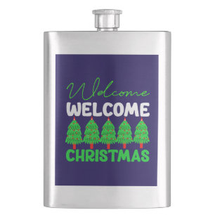 Willkommen Weihnachten-85600 Flachmann
