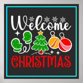 Willkommen Weihnachten Poster