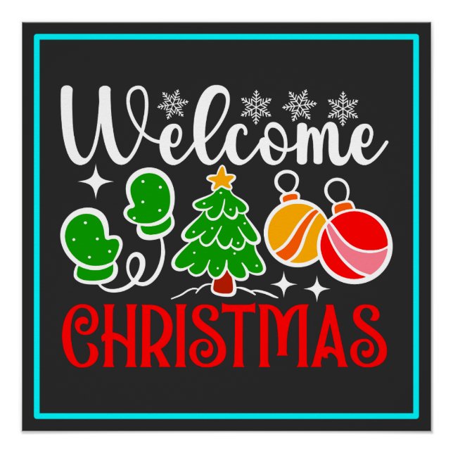 Willkommen Weihnachten Poster (Vorderseite)