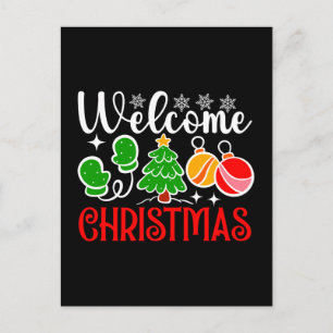Willkommen Weihnachten Postkarte
