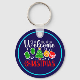 Willkommen Weihnachten Schlüsselanhänger