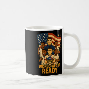 Willkommen Welt Wir sind bereit für Fußball 2026 Kaffeetasse