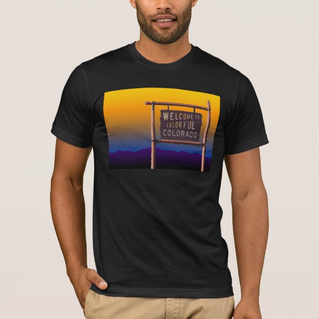 Willkommen zu buntem Colorado T-Shirt (Vorderseite)