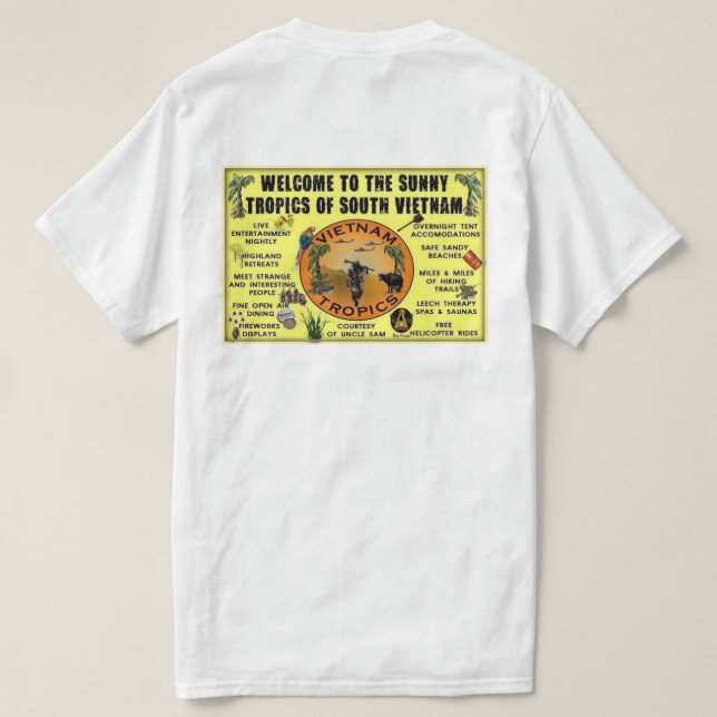 WILLKOMMEN ZU DEN SONNENTROPIKEN SÜDVIETNAMS T-Shirt (Design Rückseite)